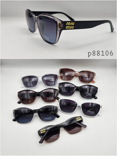 عینک آفتابی زنانه پلاریزه کائوچو میو میو miu miu مدل 88106