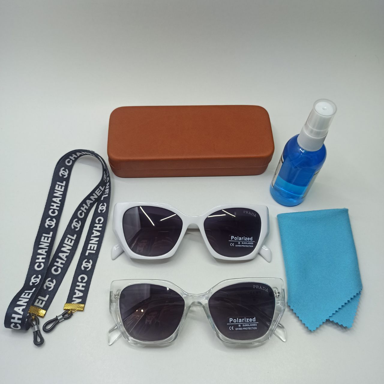 عینک آفتابی زنانه پلاریزه کائوچو پرادا PRADA مدل 2228