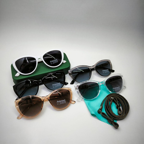 عینک آفتابی زنانه پلاریزه کائوچو بربری BURBERRY مدل 2035