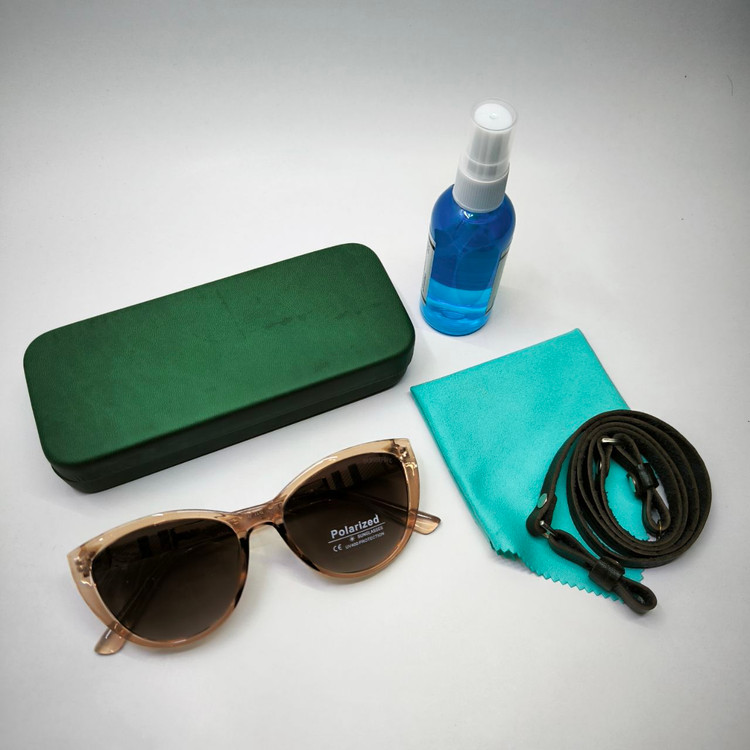 عینک آفتابی زنانه پلاریزه کائوچو بربری BURBERRY مدل 2035