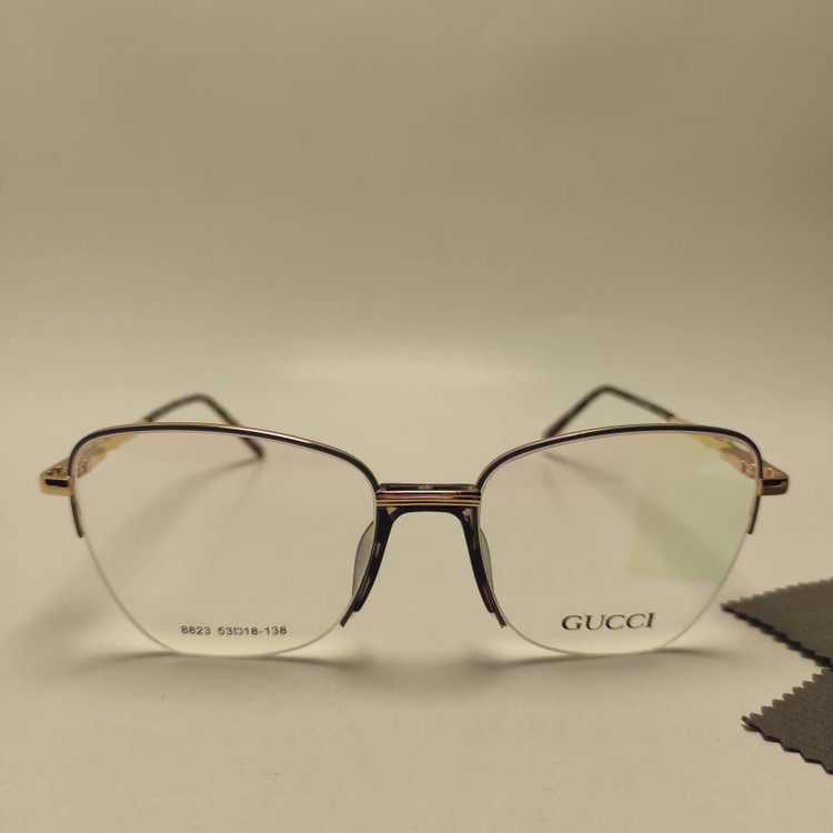 عینک طبی زنانه فلزی پد یک تیکه برند GUCCI کد 8823