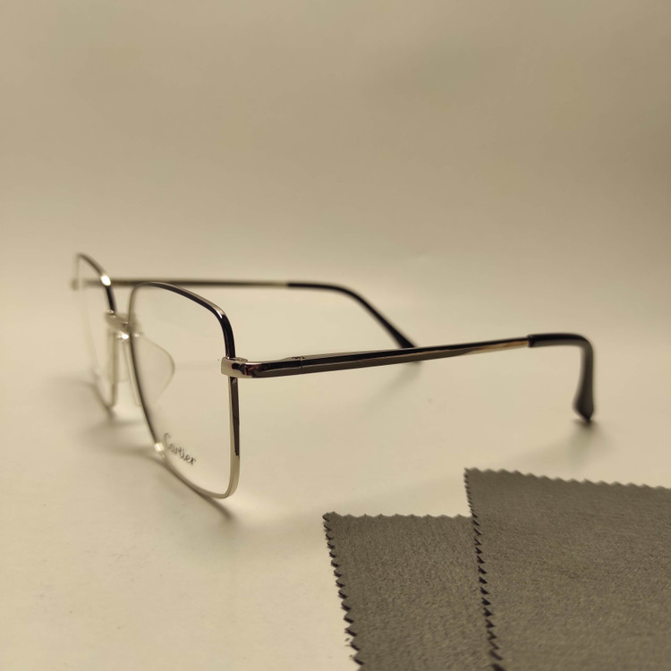 عینک طبی زنانه فلزی پد یک تیکه برند CARTIER کد 8401