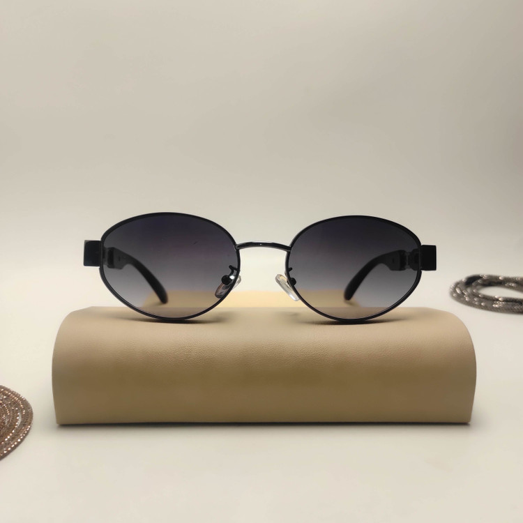 عینک افتابی زنانه فلزی فانتزی CHANEL کد 2709 - راستین شاپ بی آر جی