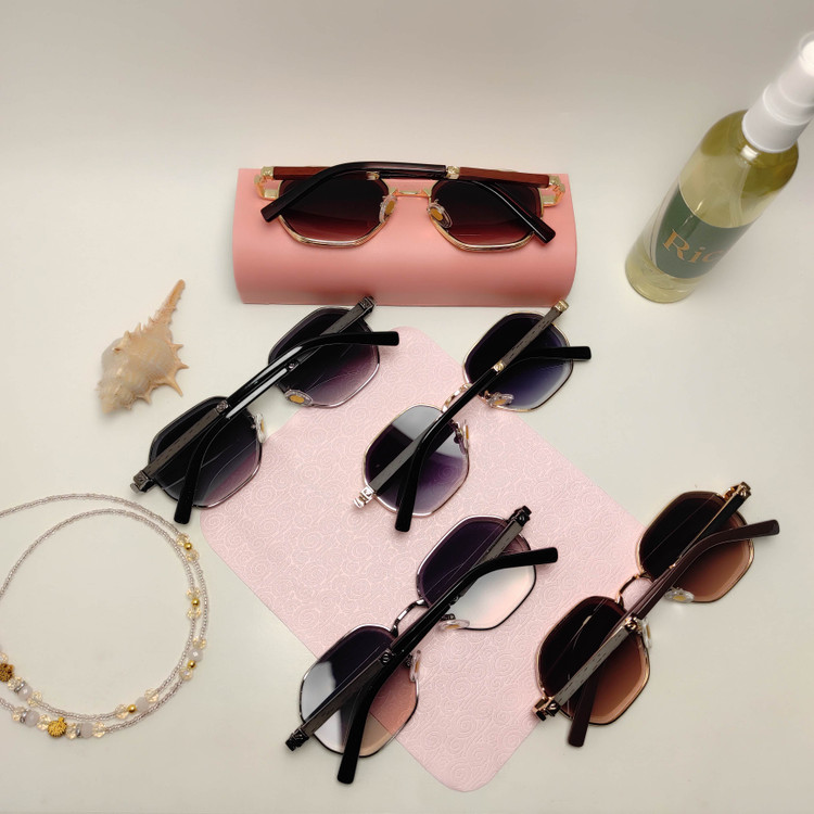 عینک افتابی زنانه فلزی فشن cartier 2703 - راستین شاپ بی آر جی