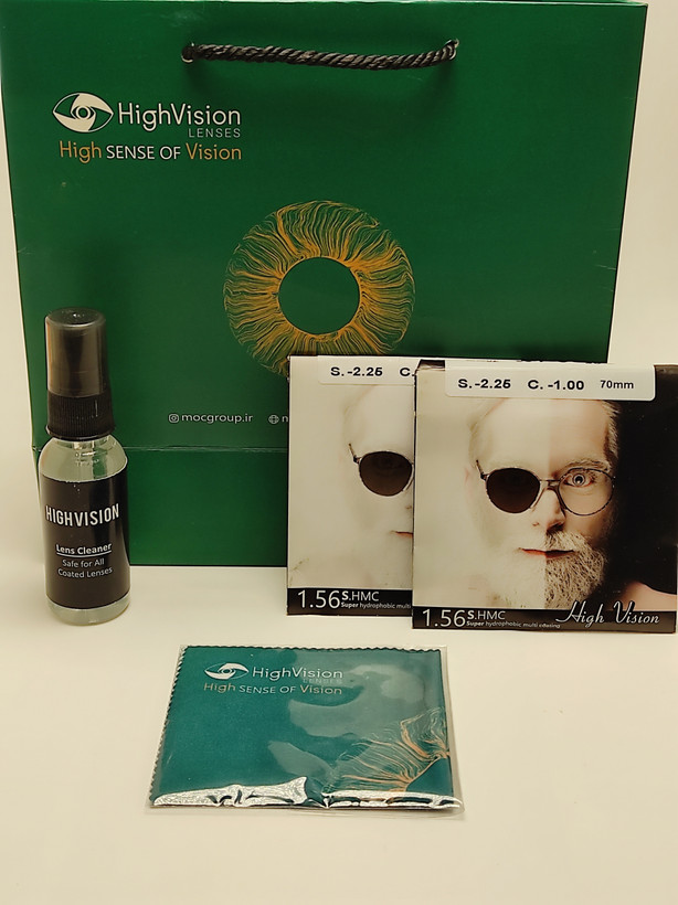 عدسی فتوکرومیک ترانزیشن 1.56 هایویژن High Vision - راستین شاپ بی آر جی