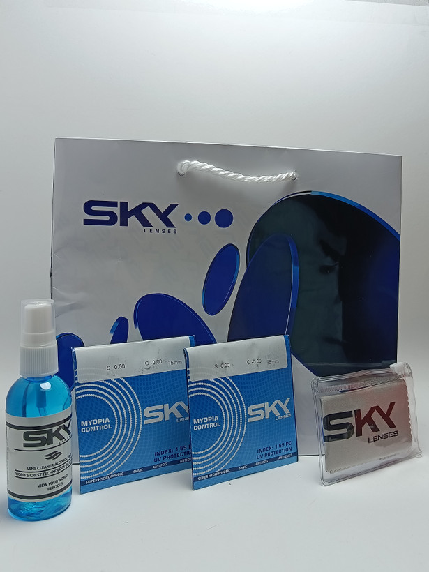 عدسی مایوپیا کنترل نشکن MYOPIA CONTROL 1.59 برند SKY